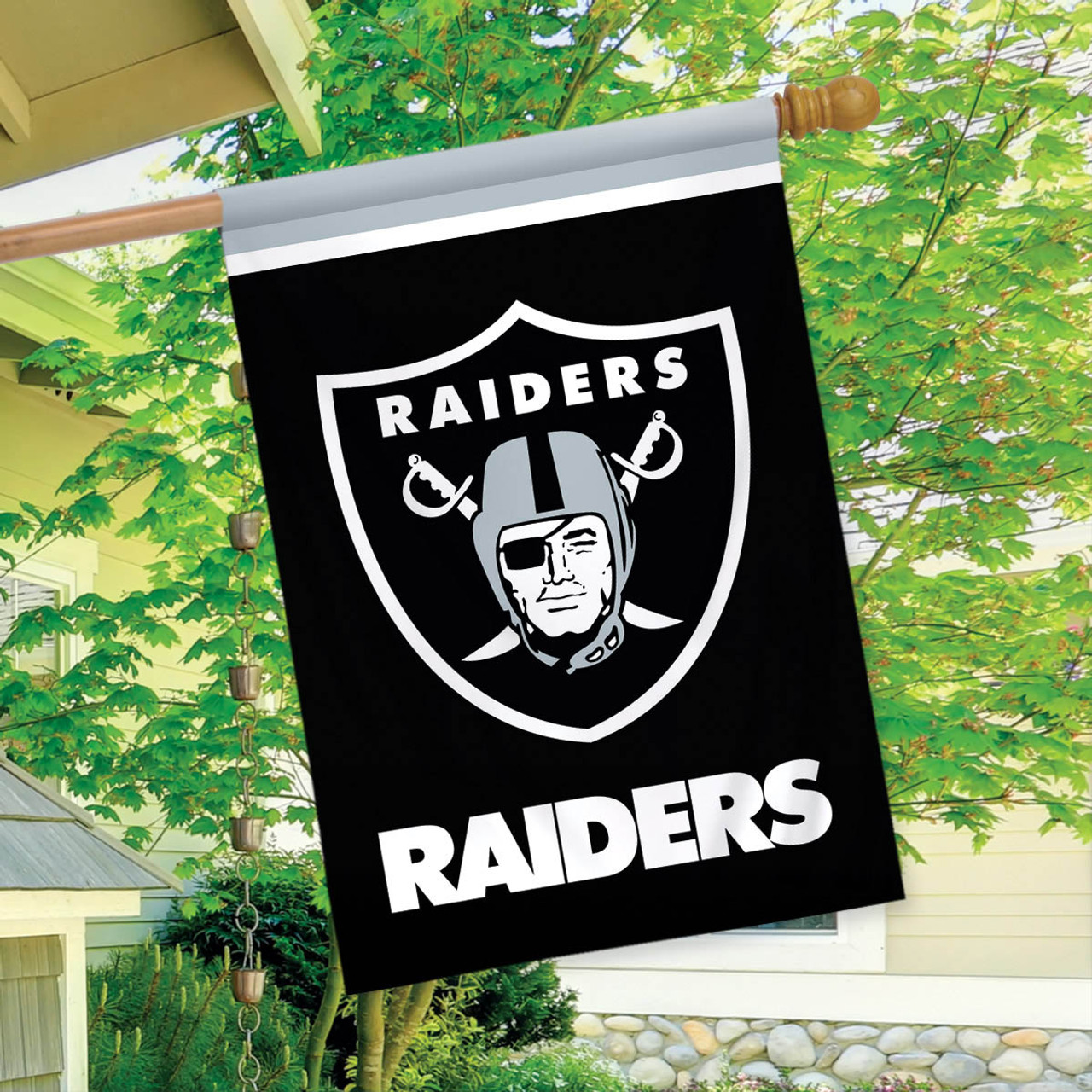  Las Vegas Raiders Double Sided House Banner Flag : Sports &  Outdoors