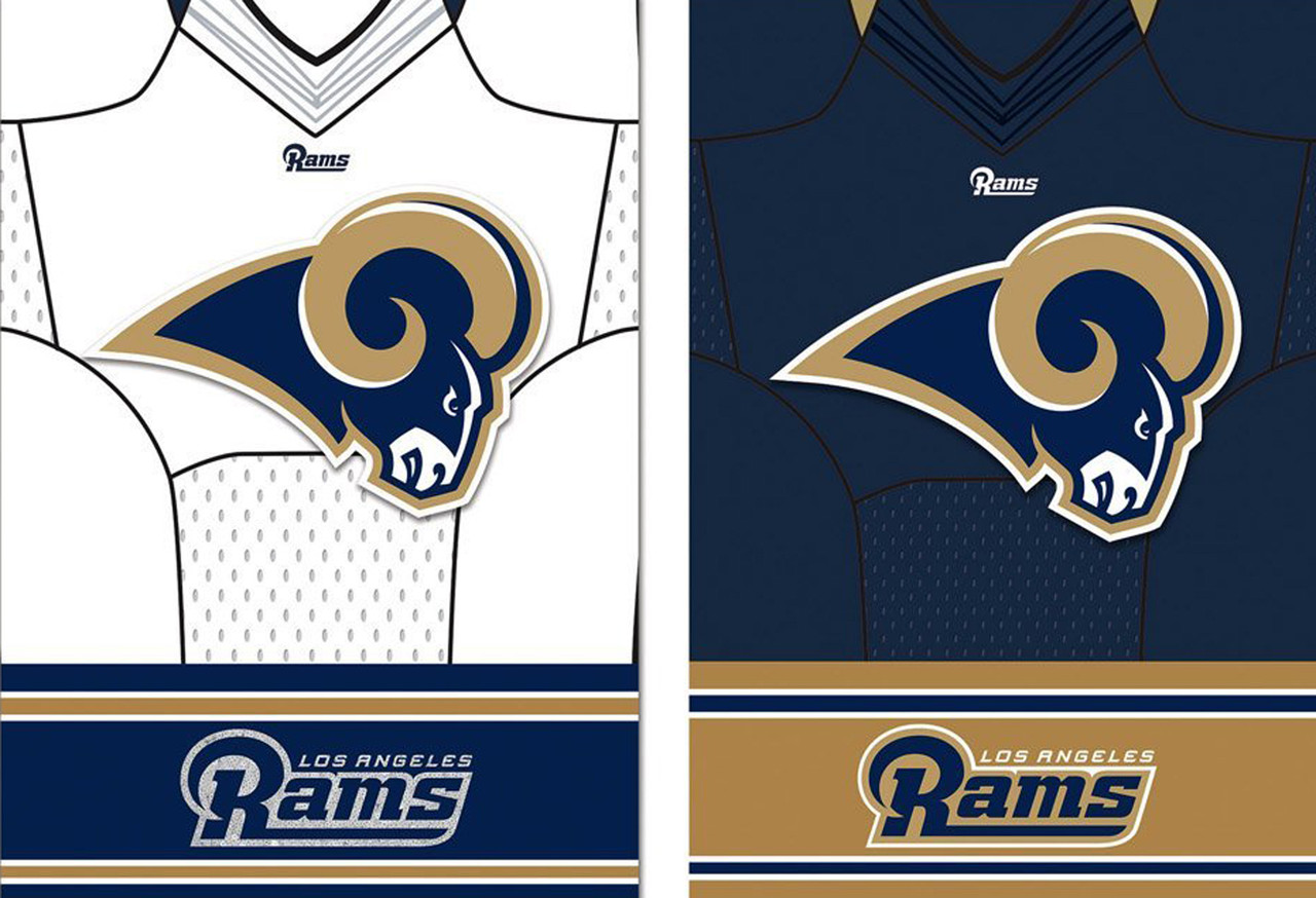 Los Angeles Rams Double Sided Jersey Flag