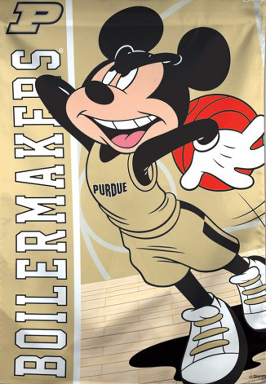 Purdue University Boilermakers NCAA Mickey Mouse House Flag - Briarwood ...