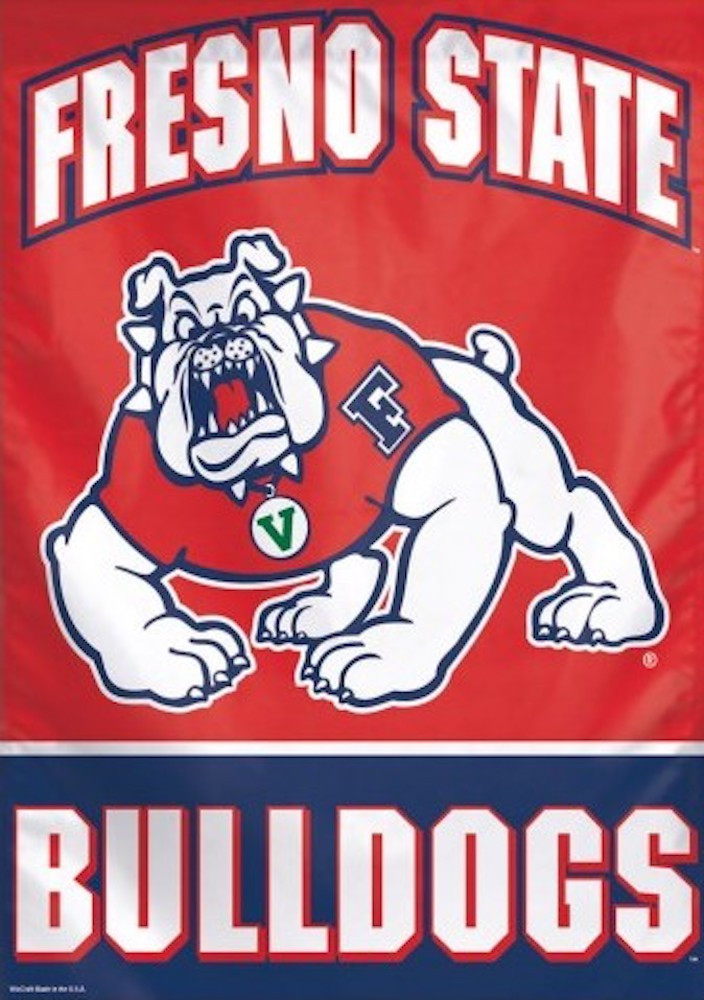 Fresno State Color Code Fresno State University Vertical Flag - Briarwood Lane