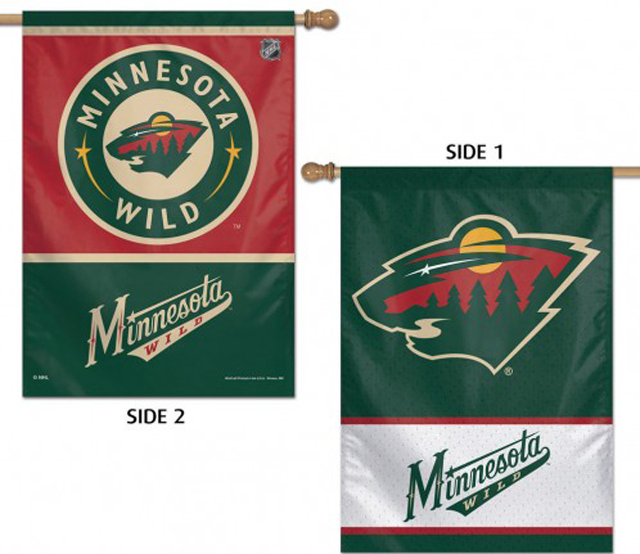 Minnesota Wild Vertical Banner Flag