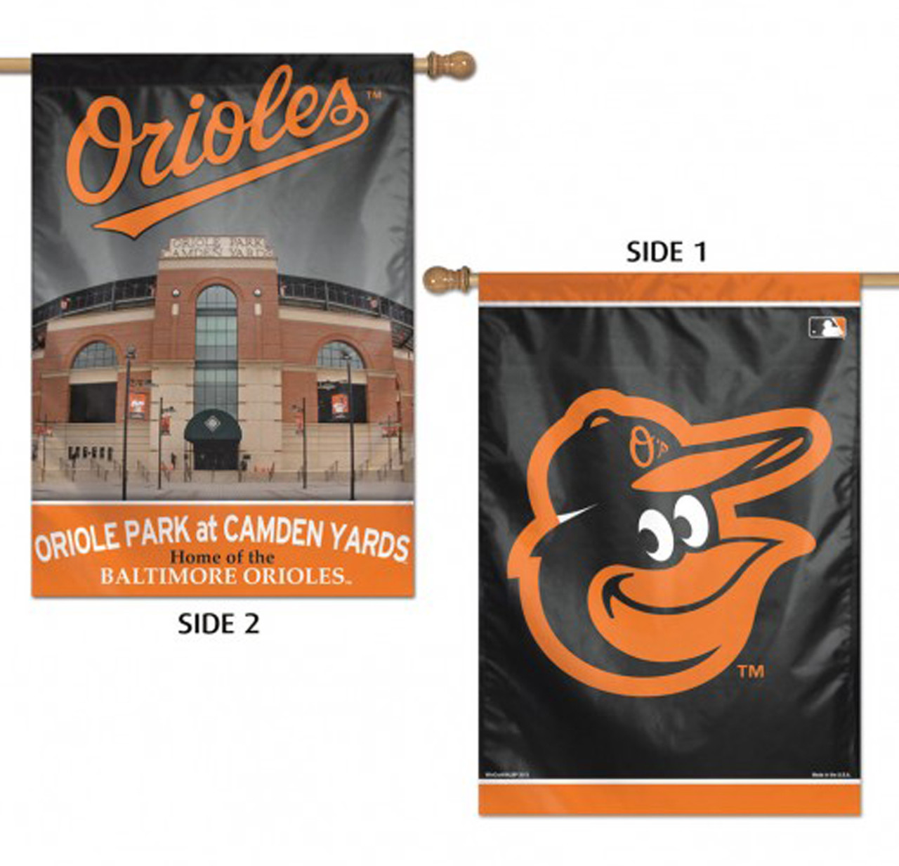 27x37 Baltimore Orioles House Flag | Flags A' Flying