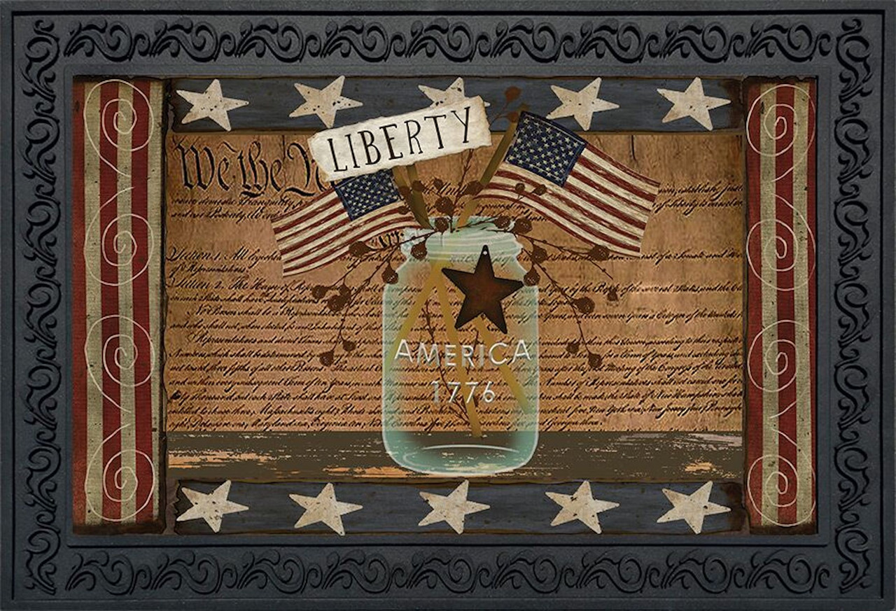 Liberty Primitive Doormat Discountdecorativeflags Com