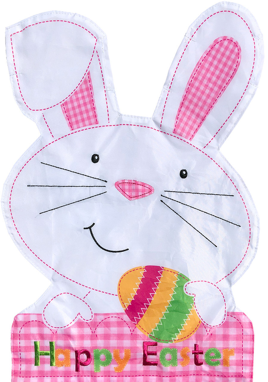 Briarwood Lane Easter Bunny Applique House Flag