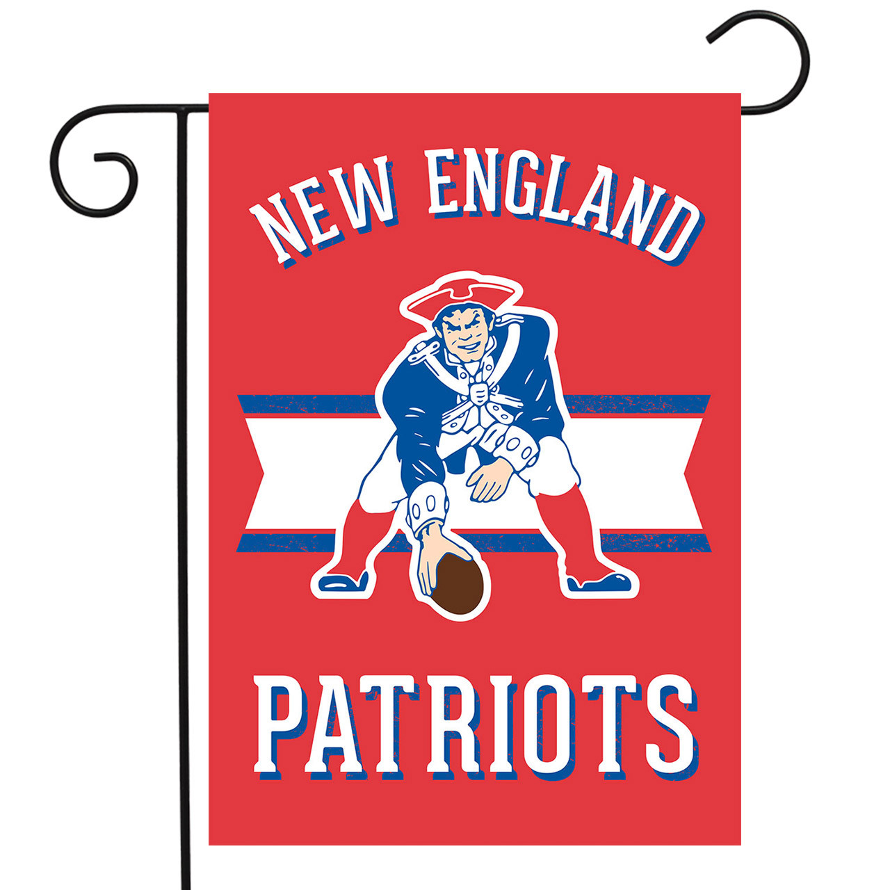 Retro New England Patriots Licensed NFL Garden Flag - Briarwood Lane