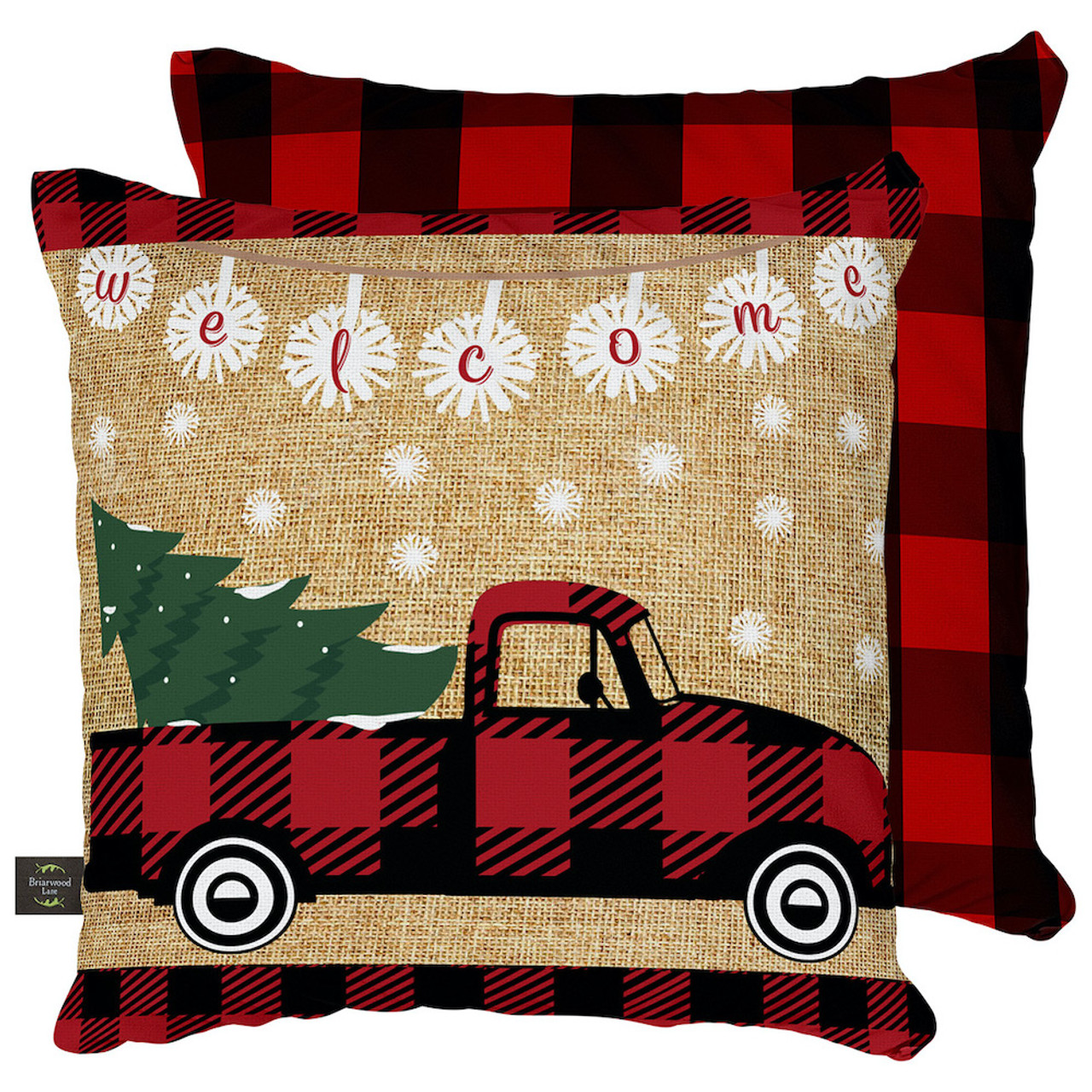 Christmas Truck Pillow