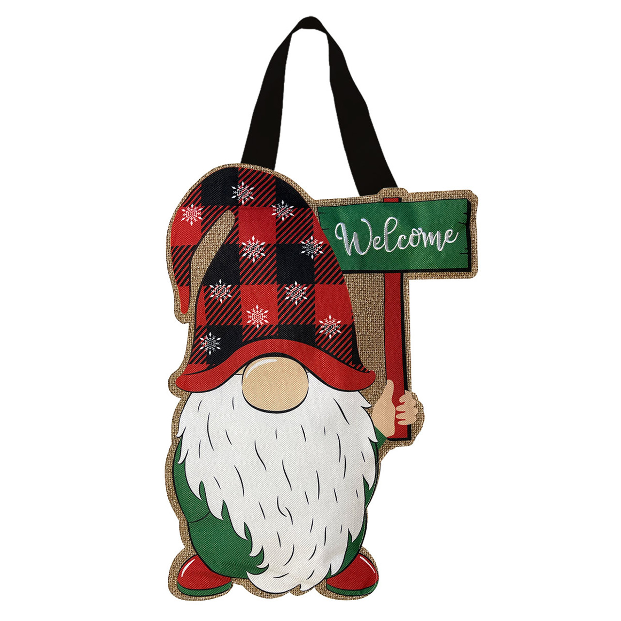 Winter Gnome Coir Doormat 30 x 18 Indoor Outdoor Briarwood Lane