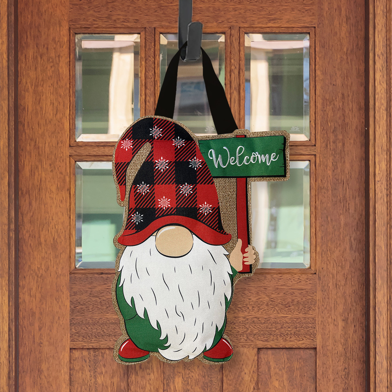 Winter Gnome Coir Doormat 30 x 18 Indoor Outdoor Briarwood Lane