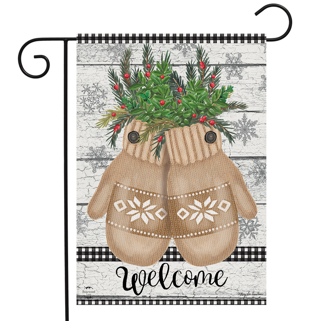 Briarwood Lane Farmhouse Mittens Garden Flag - Thumbnail 4