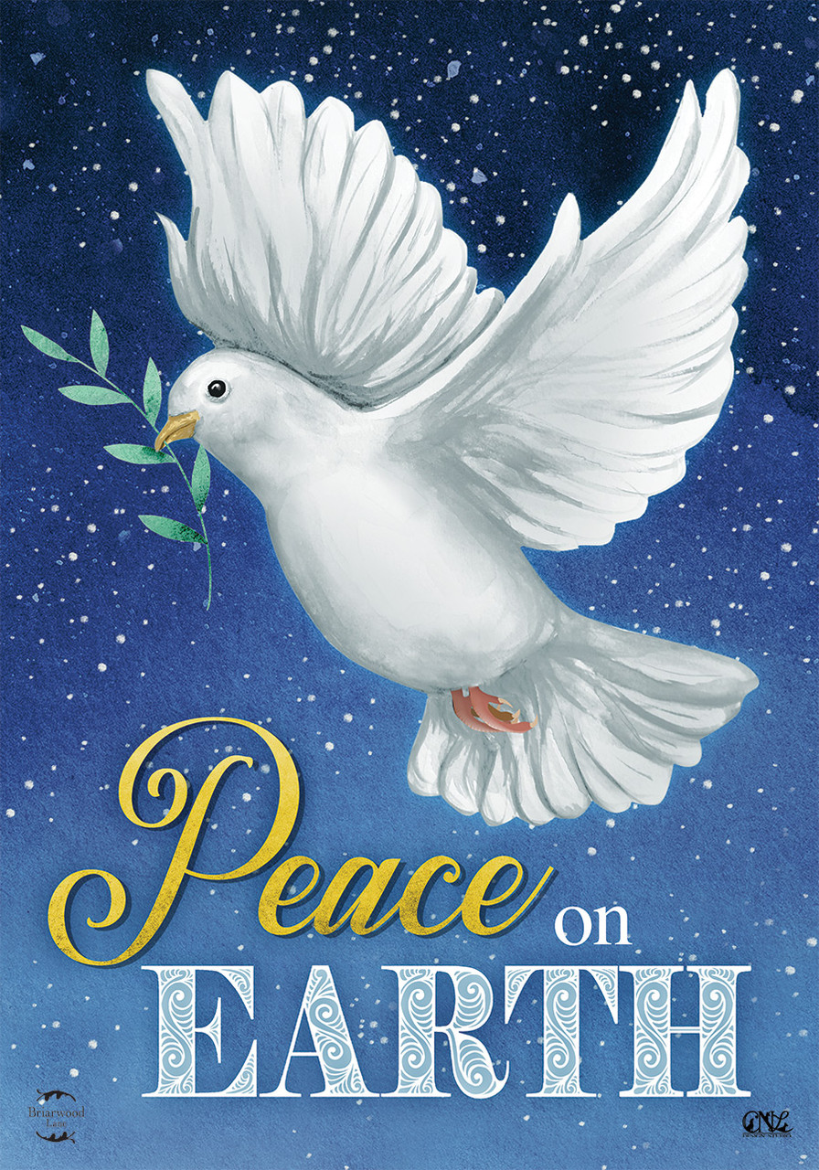 Briarwood Lane Peace on Earth Dove Christmas Garden Flag