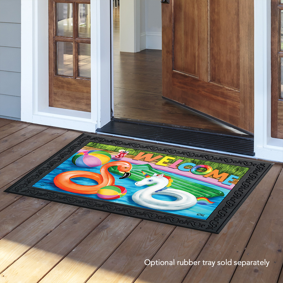 Welcome To The Pool Summer Doormat - Briarwood Lane
