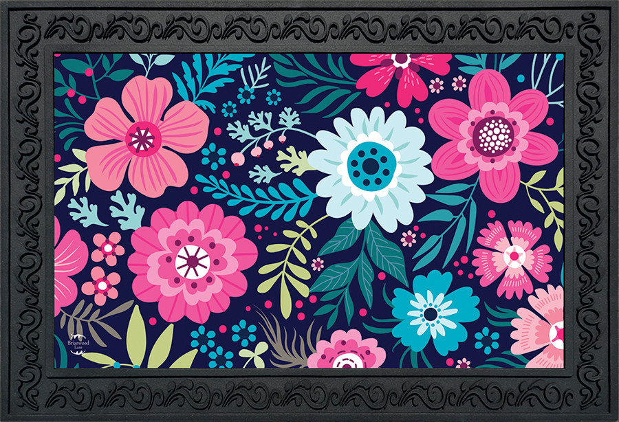 Bright Floral Spring Doormat - Briarwood Lane