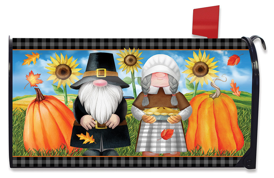 Happy Fall Pickup Truck Magnetic Mailbox Cover