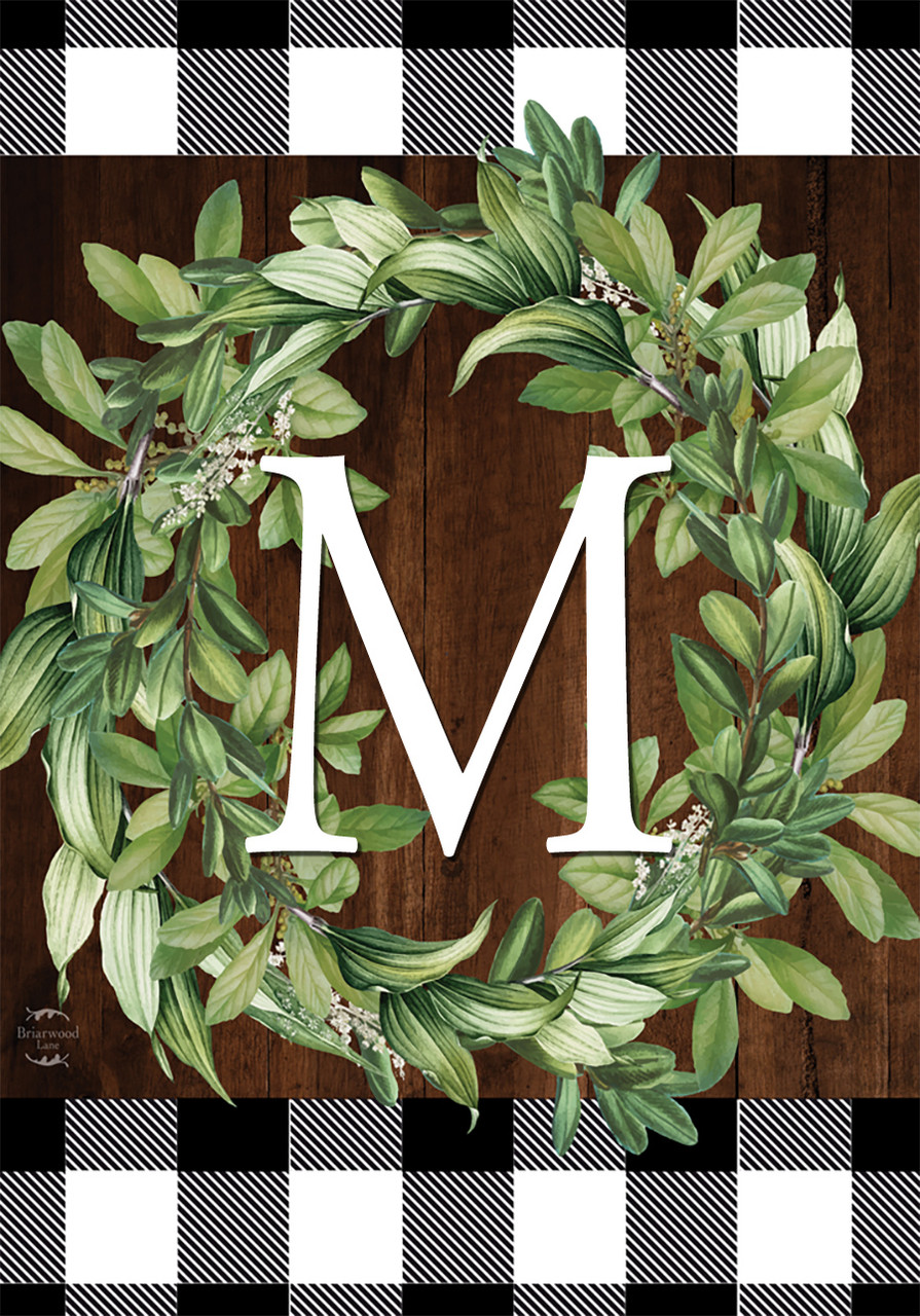 Briarwood Lane Wreath Monogram Door Hanger - Thumbnail 5