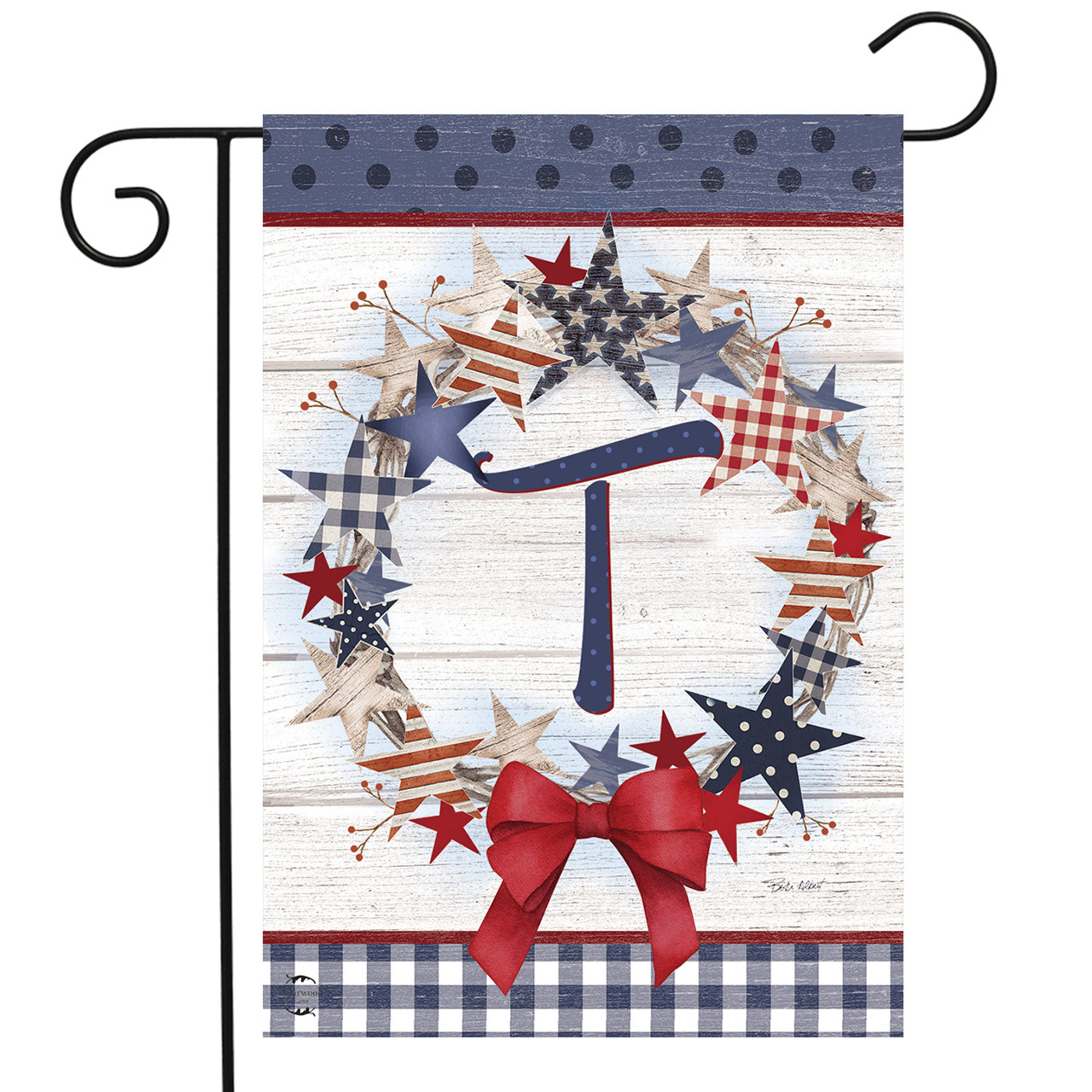 Briarwood Lane Monogram Garden Flag - Thumbnail 2