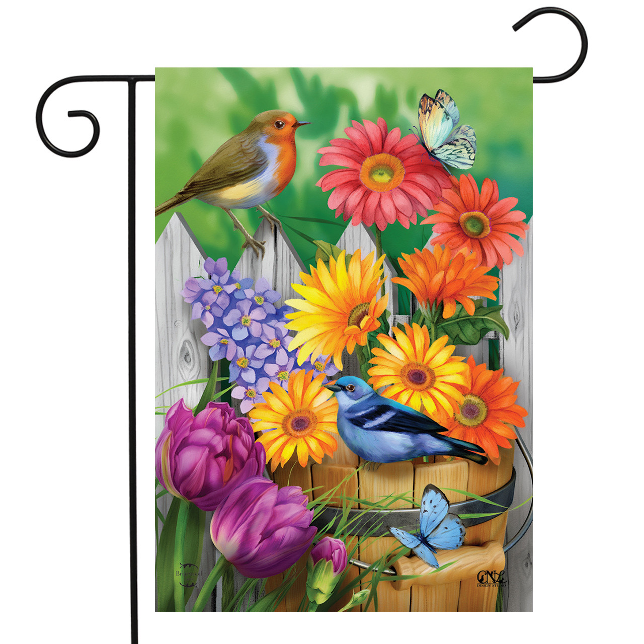 Birds And Blooms Spring Doormat Floral Indoor Outdoor 30 x 18 Briarwood  Lane