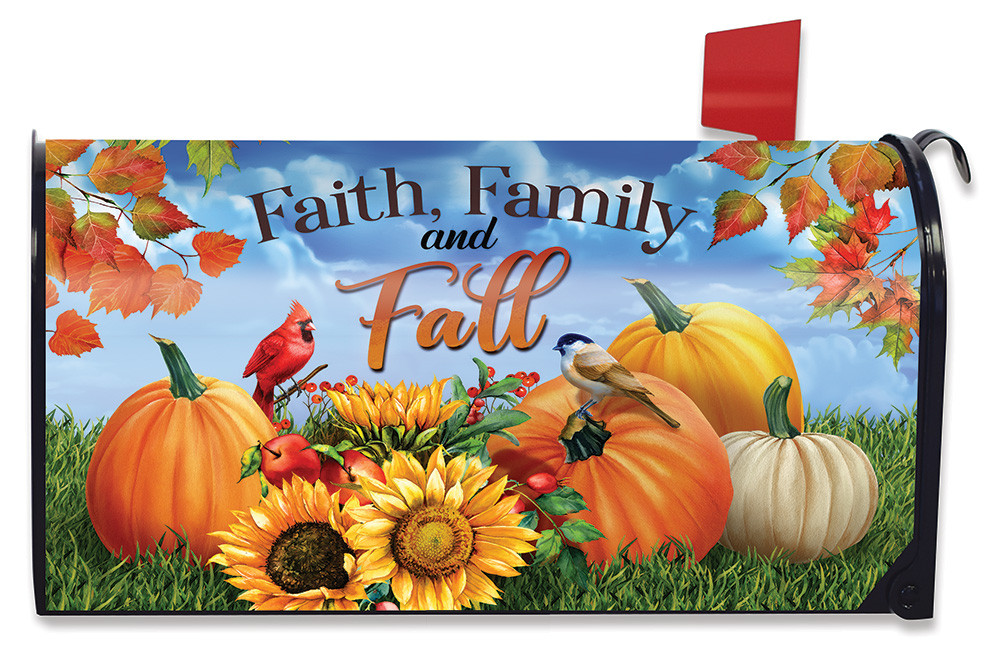 Faith Family and Fall Mailbox Cover - Thumbnail 2