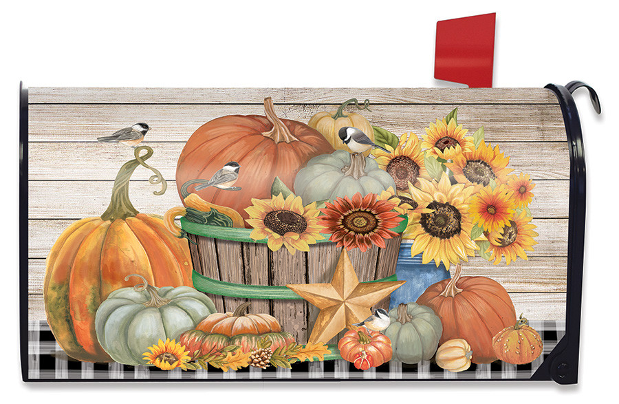 Bountiful Bushel Fall Mailbox Cover - Thumbnail 4