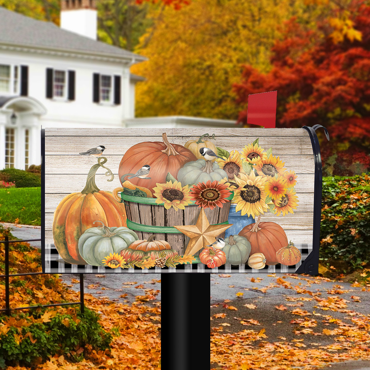 Bountiful Bushel Fall Mailbox Cover