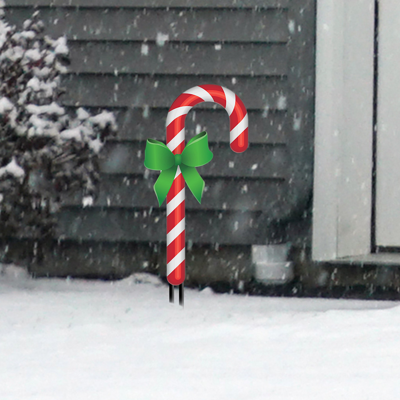 Candy Cane Metal Yard Art - Briarwood Lane