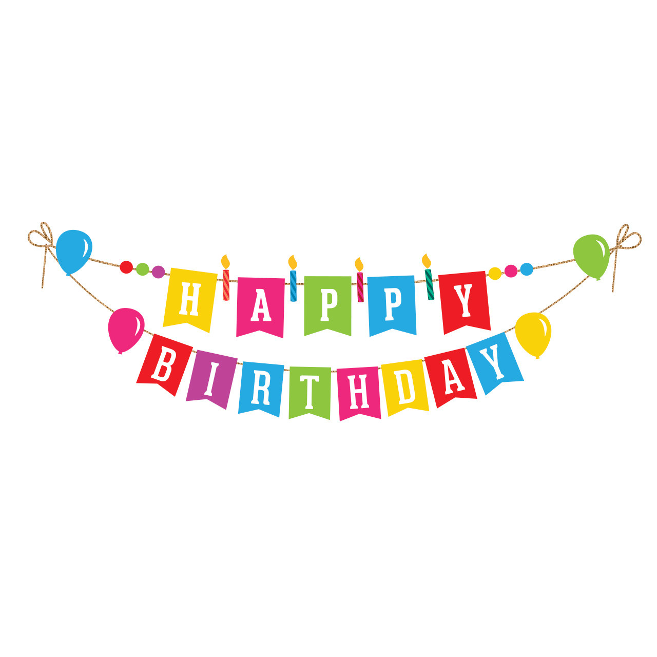 Happy Birthday Everyday String Banner 60 x 10 Briarwood Lane