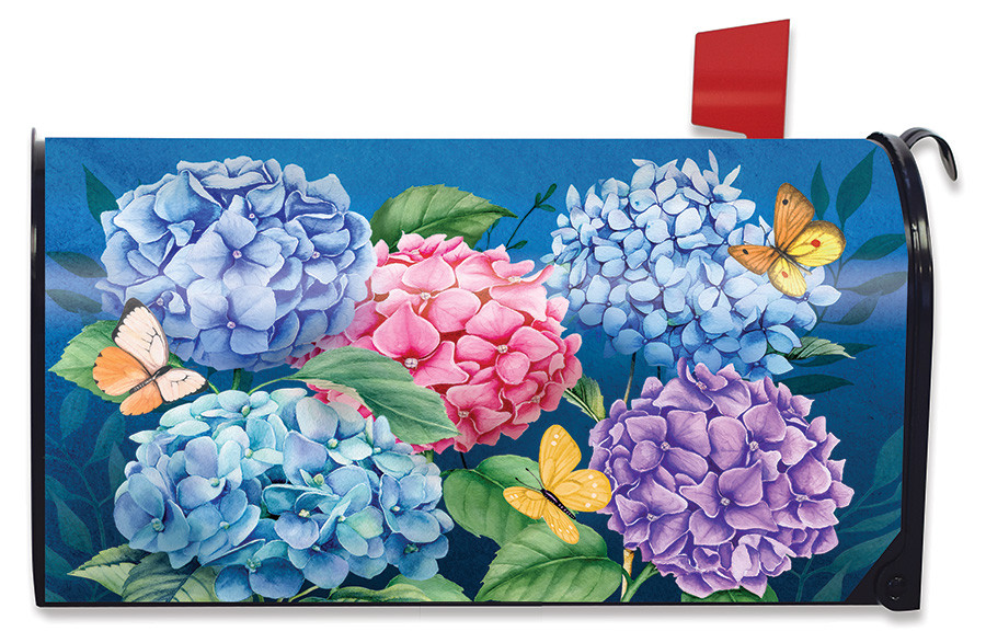 Colorful Hydrangeas Oversized Mailbox Cover - Briarwood Lane