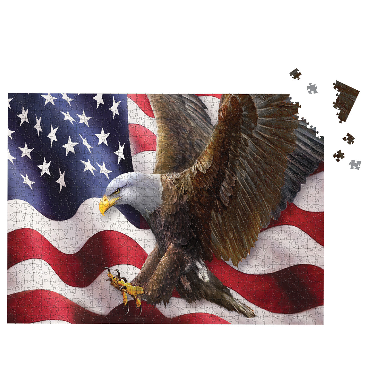 American Freedom Eagle 1000 Piece Jigsaw Puzzle - Briarwood Lane