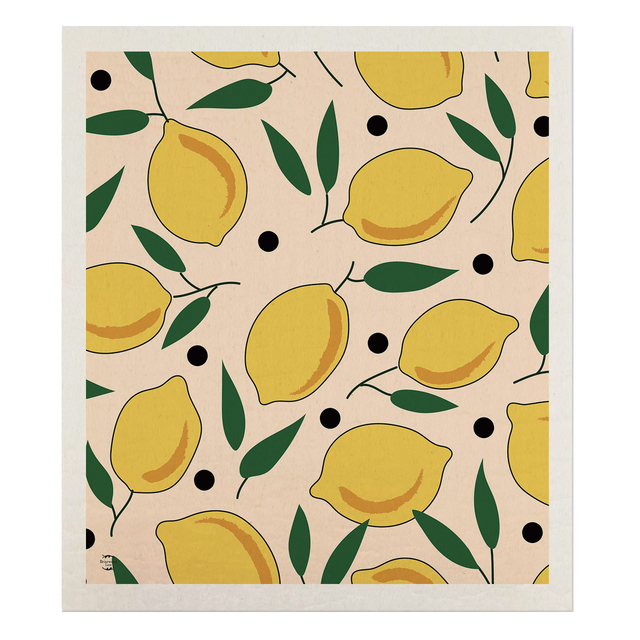 Lemons Swedish Dishcloth