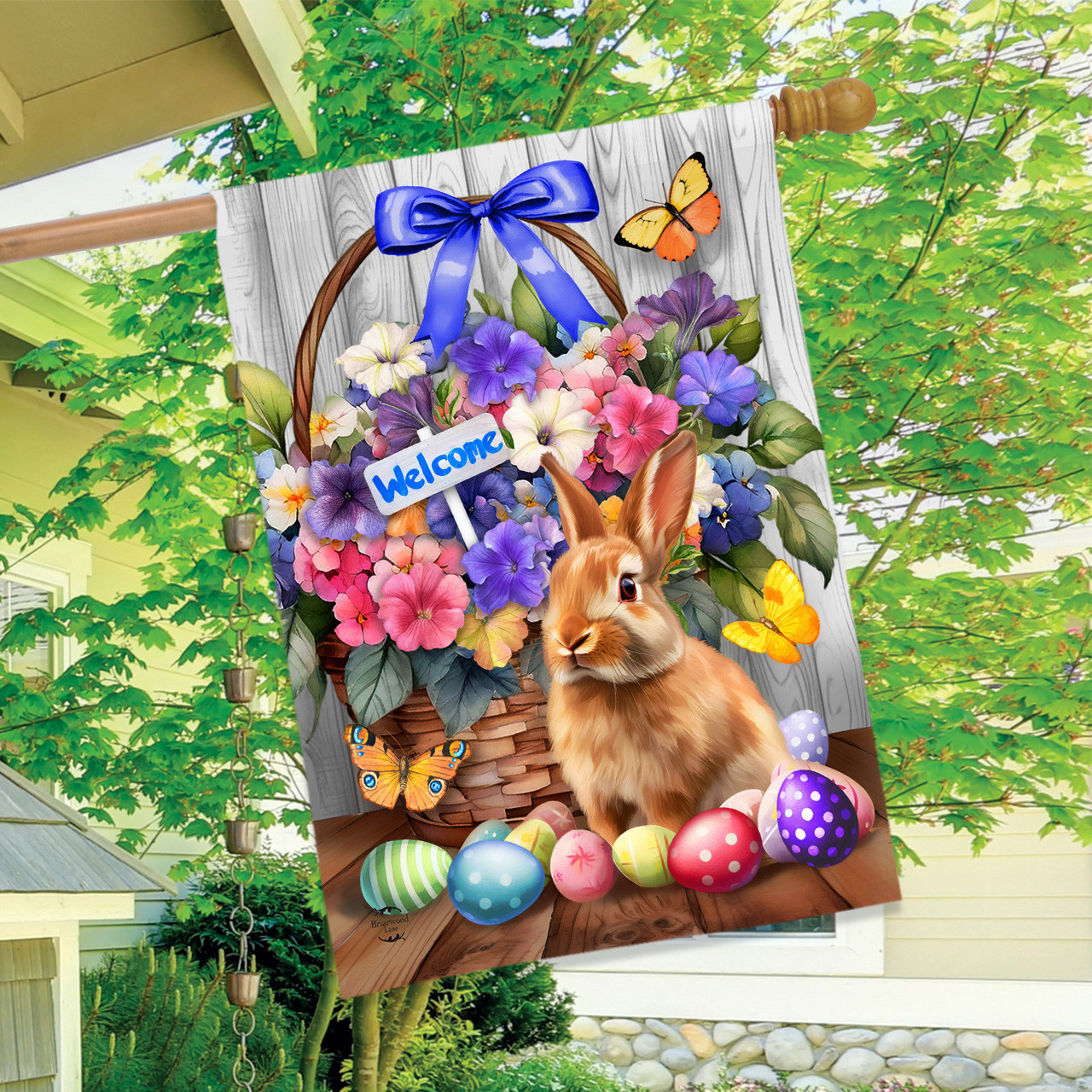 Briarwood Lane Flamingo Paradise House Flag - Thumbnail 4