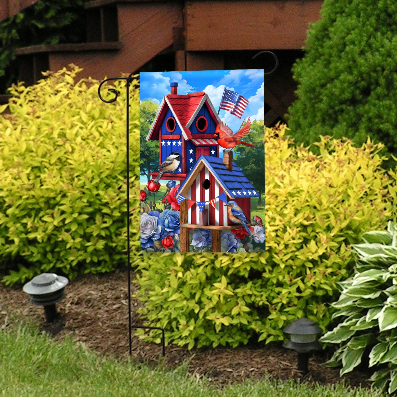 Home of the Free Birdhouses Garden Flag - Briarwood Lane