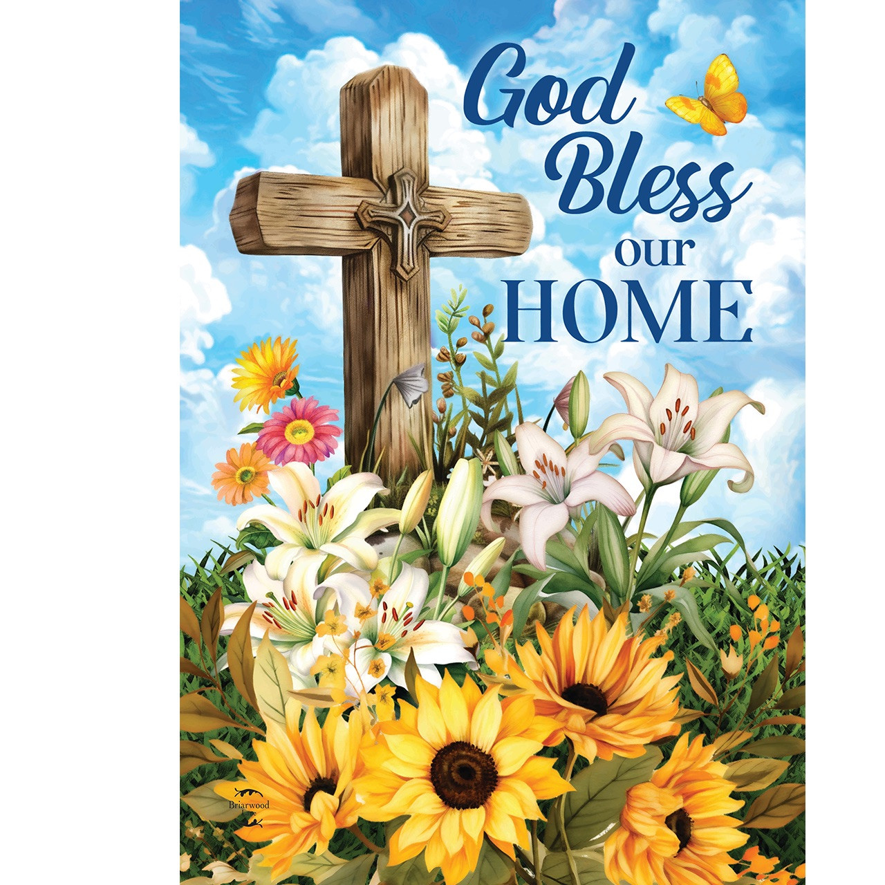 God Bless Our Home Garden Flag - Briarwood Lane