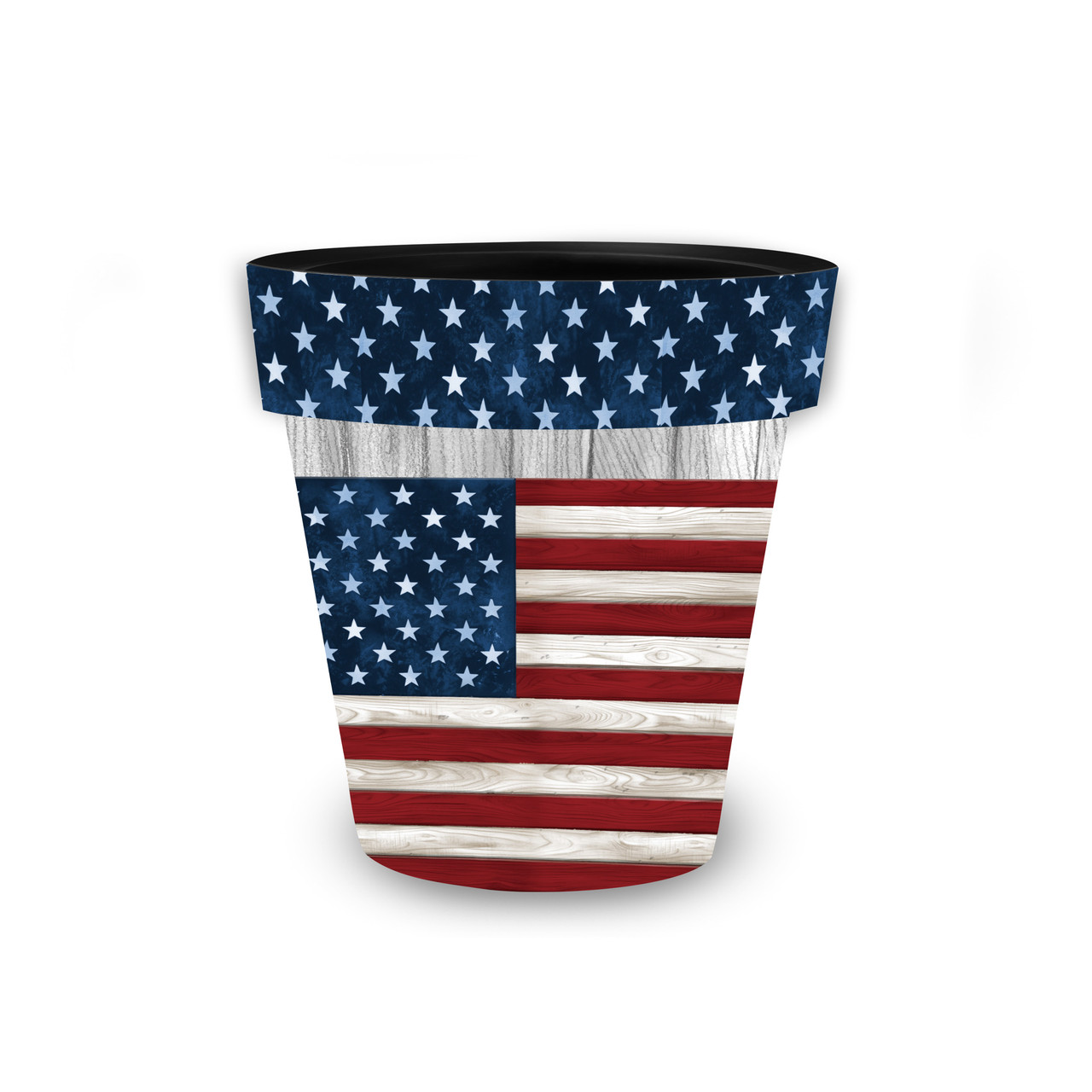 Wooden American Flag Small Planter - Briarwood Lane