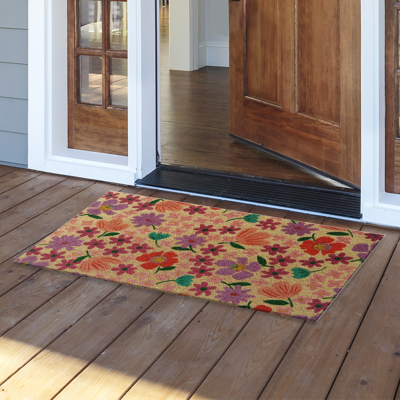Spring Blooms Coir Doormat 18 x 30 - Briarwood Lane