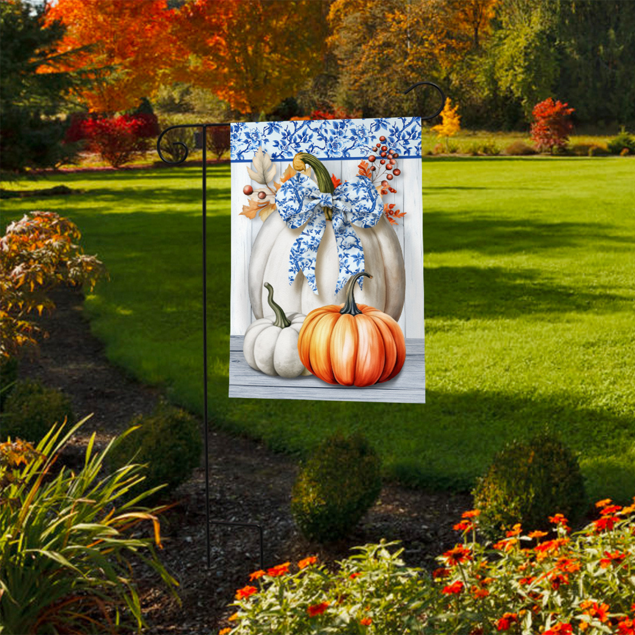 リリパットレーン269☆ ENGLISH GARDEN AUTUMN HUES Rock-Oak-Deer: Autumn Garden Round-up