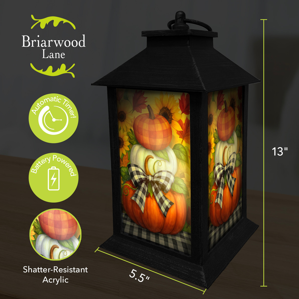 Briarwood Lane Pumpkin Stack Lantern - Thumbnail 3