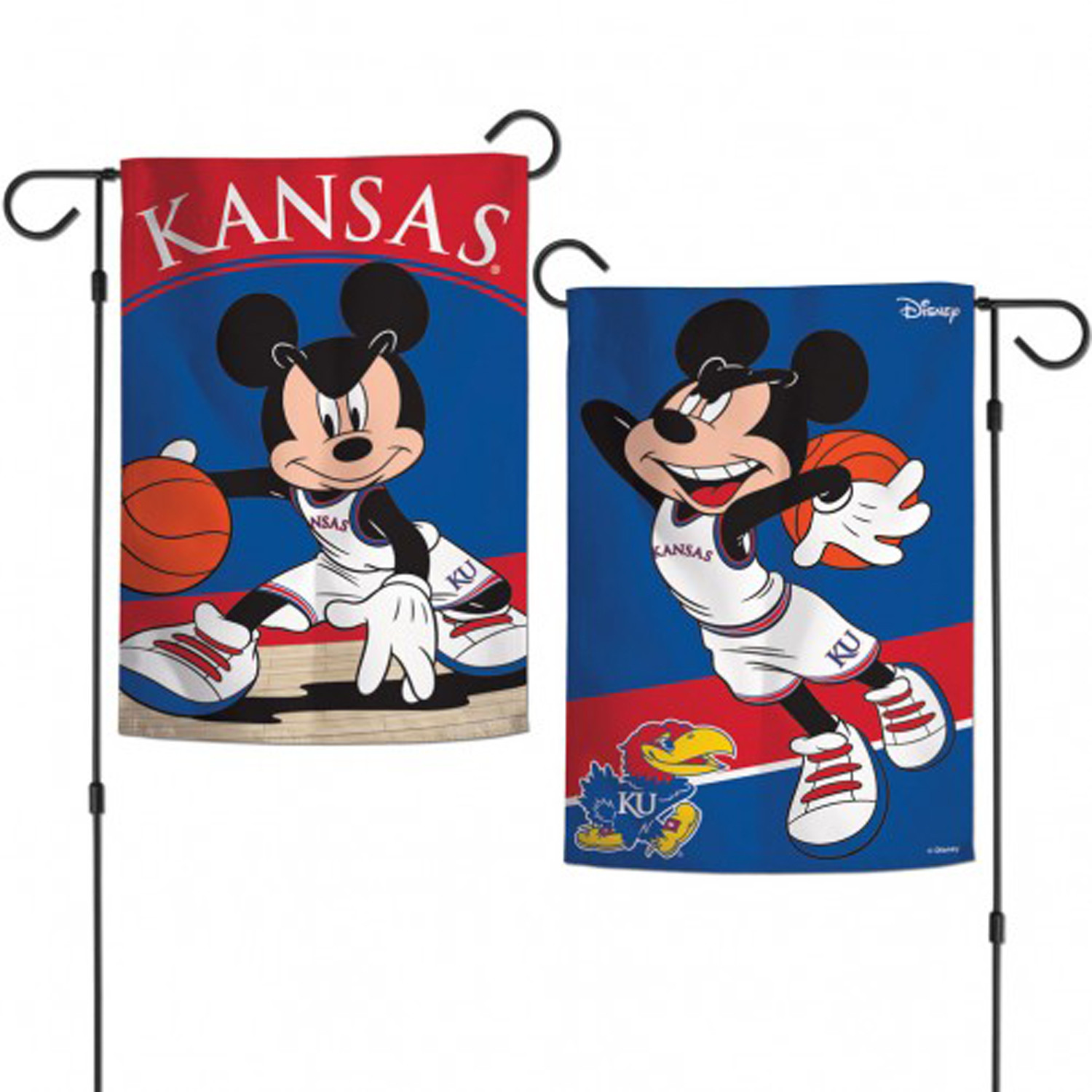 University Of Kansas Applique Garden Flag DiscountDecorativeFlags