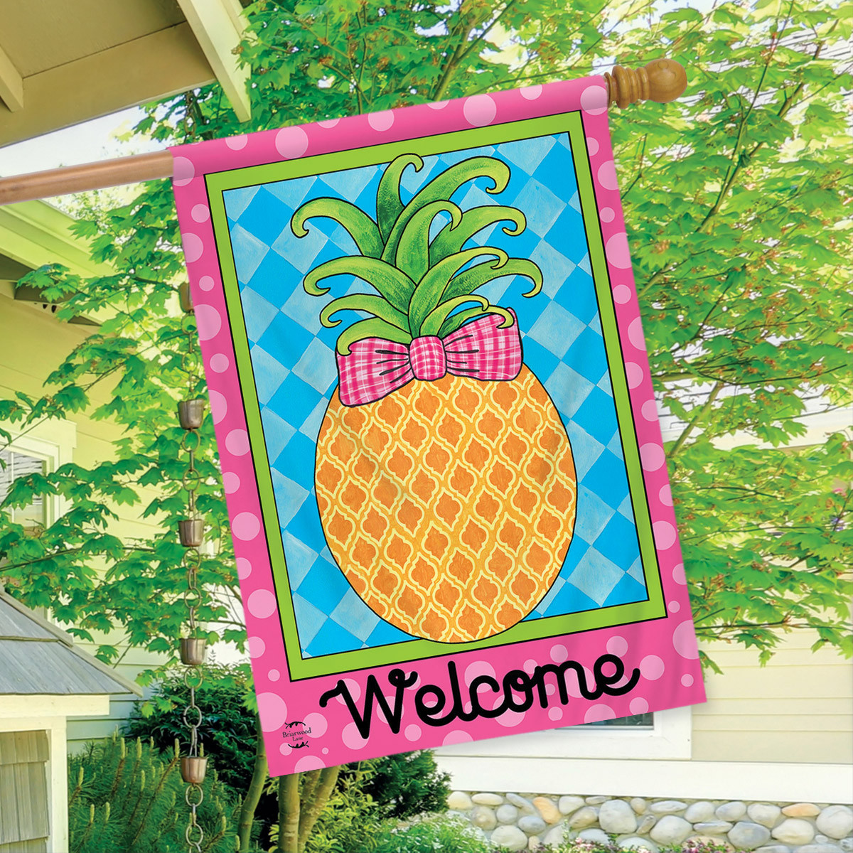 Pineapple Spring House Flag