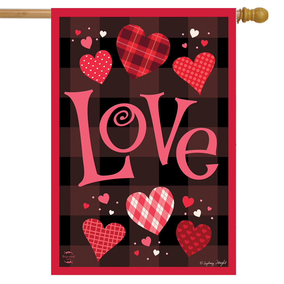 Valentine's House Flags for sale Briarwood Lane™