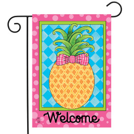 Pineapple Welcome Garden Flag