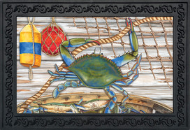 Blue Crab Bushel Summer Doormat