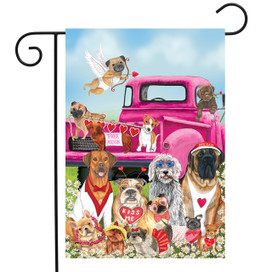 Gartenflagge Spoiled Pup Aus Jute – 45,7x31,8 Cm, Doppelseitig, Für Hundeliebhaber