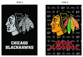 Chicago Blackhawks Glitter Garden Flag