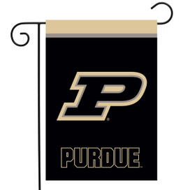 Briarwood Lane Purdue Boilermakers NCAA Licensed Garden Flag with gold and black team logo design.