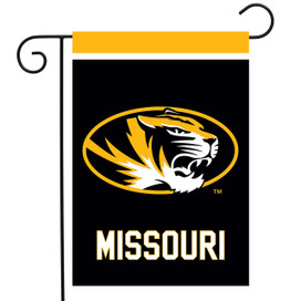 Missouri Tigers NCAA Licensed Garden Flag by Briarwood Lane, official college sports banner display.