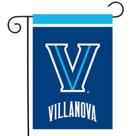 Briarwood Lane Villanova Wildcats NCAA Licensed small garden flag with colorful blue and white design.