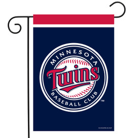 Briarwood Lane Minnesota Twins MLB licensed garden flag with official team logo and colors displayed.