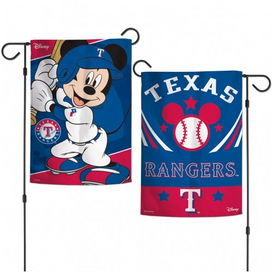 Texas Rangers Mickey Mouse Garden Flag