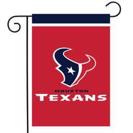 Briarwood Lane Houston Texans NFL Licensed Garden Flag, red with navy blue and white details.