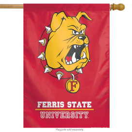 Ferris State University NCAA Vertical House Flag