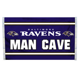 Baltimore Ravens Man Cave Grommet Flag
